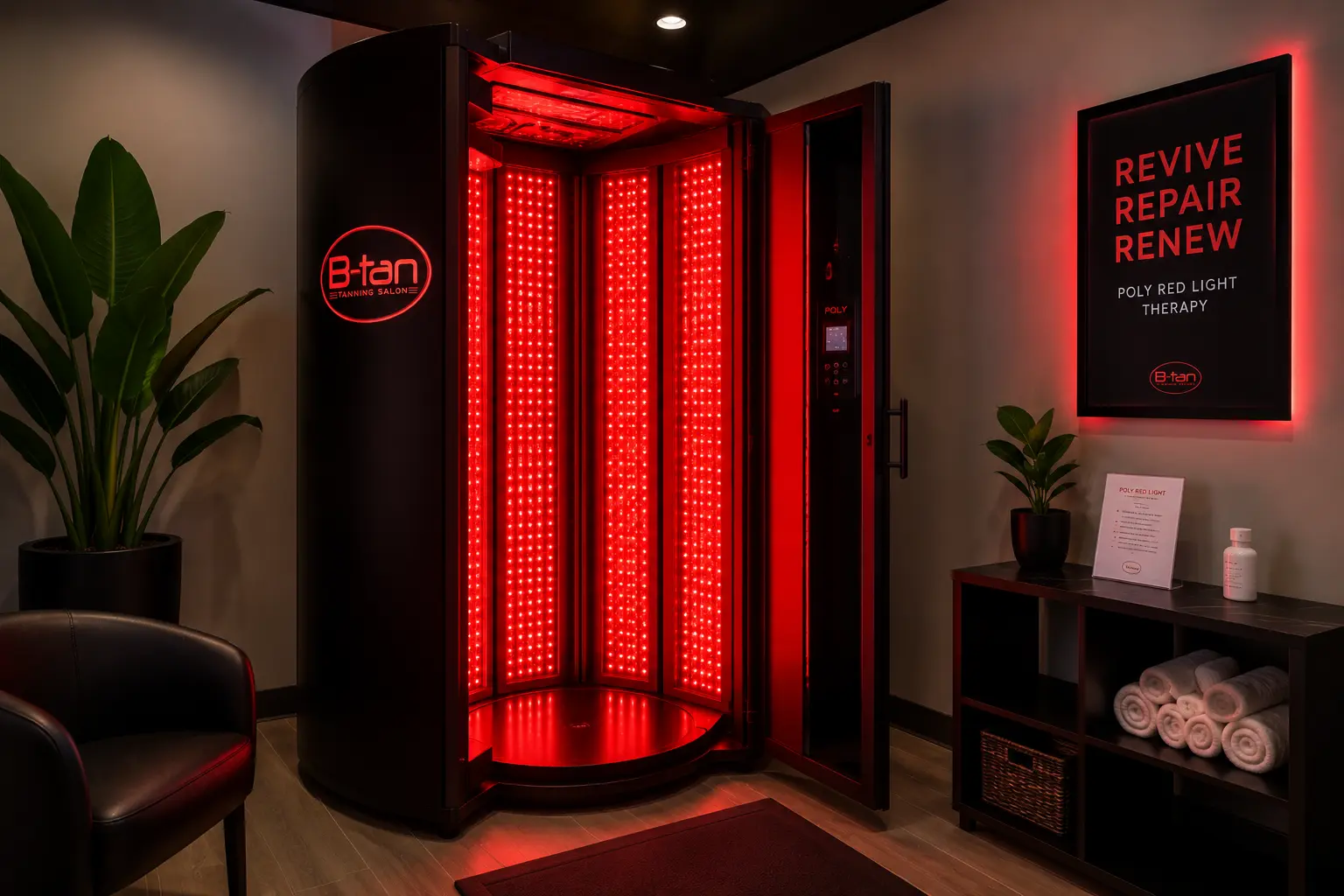Poly Red Light Therapy at B-Tan